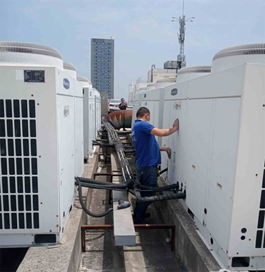 京山中央空调制热和不制冷系统维修方法